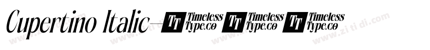 Cupertino Italic字体转换